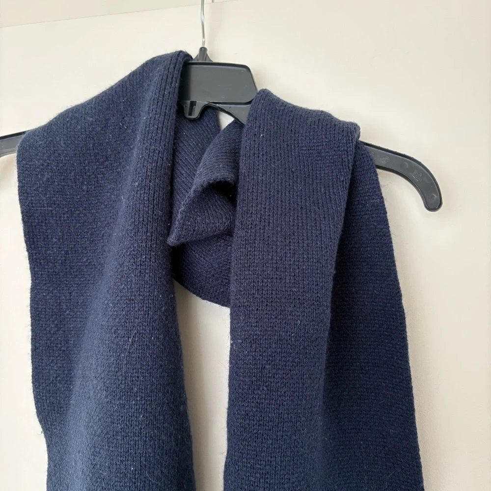 Old Navy Navy Scarf with Stripes